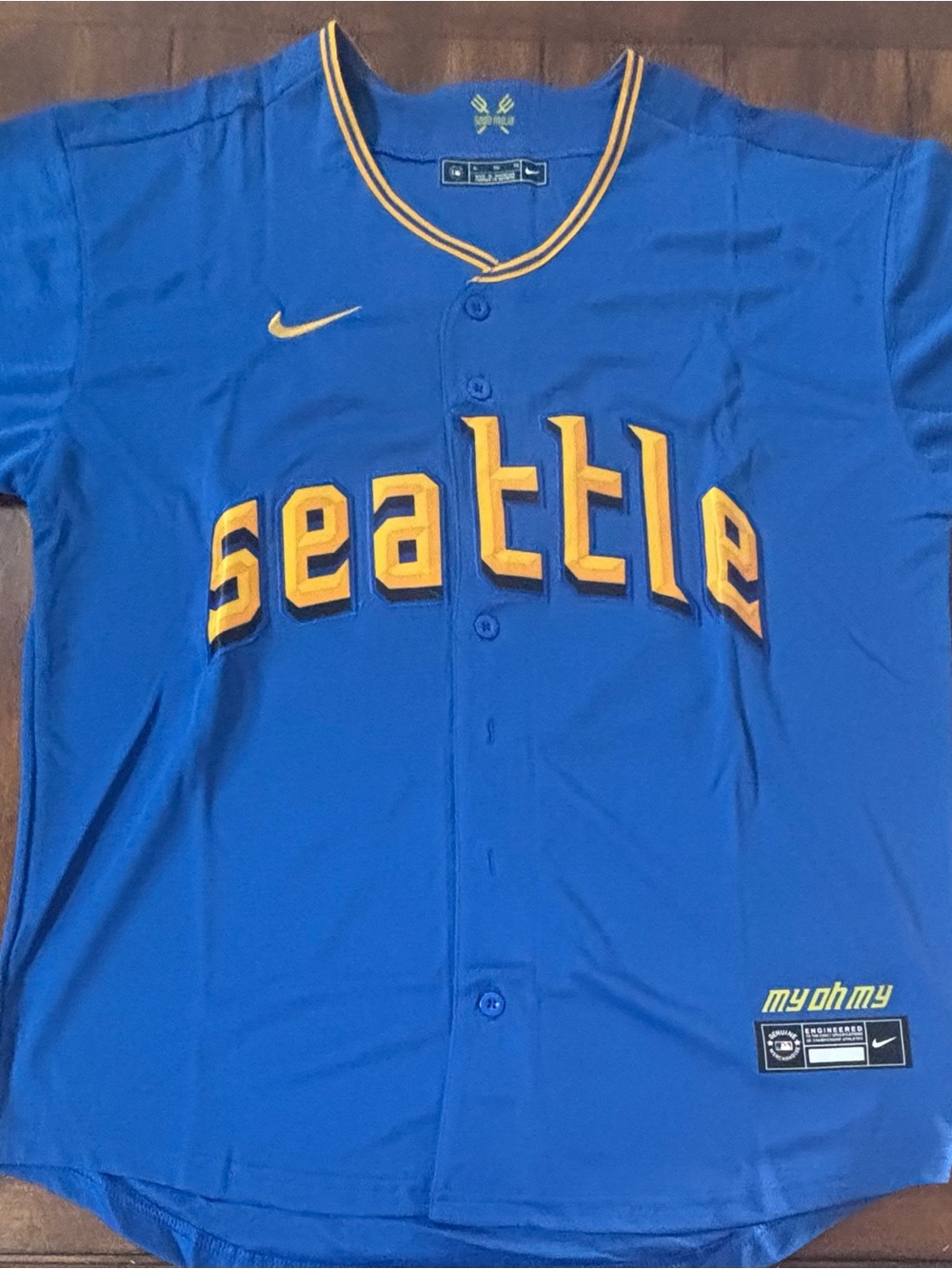 Julio Rodríguez Seattle Mariners City Connect Jersey Adult XL NWT